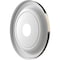 Ekena Millwork Traditional PVC Medallion (Canopies up to 9 1/2"), 16"OD x 3 1/2"ID x 1 3/8"P, Metallic Charcoal CMP16TRCCH - alternate 2